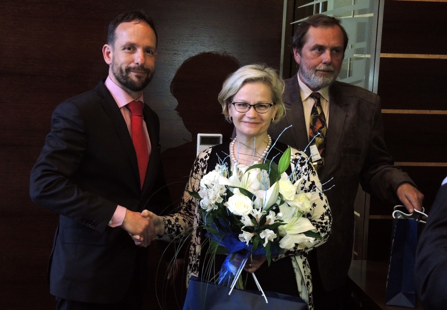 FOTO: Velvyslankyně Finska Helena Elisabet Tuuri s primátorem města Ostravy Tomášem Macurou. Snímky Jiří Urban